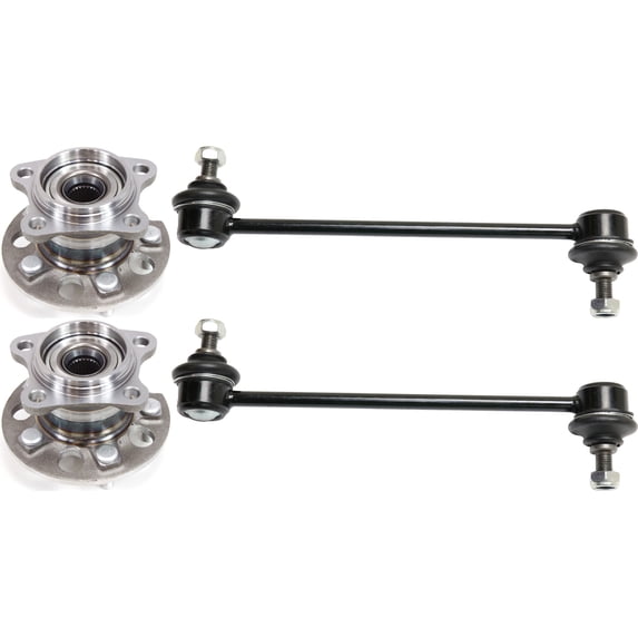 4-Piece Kit Rear Suspension includes Sway Bar Link and Wheel Hub All Wheel Drive Replacement for 2004-2006 Lexus RX330 Base 6 Cyl 3.3L