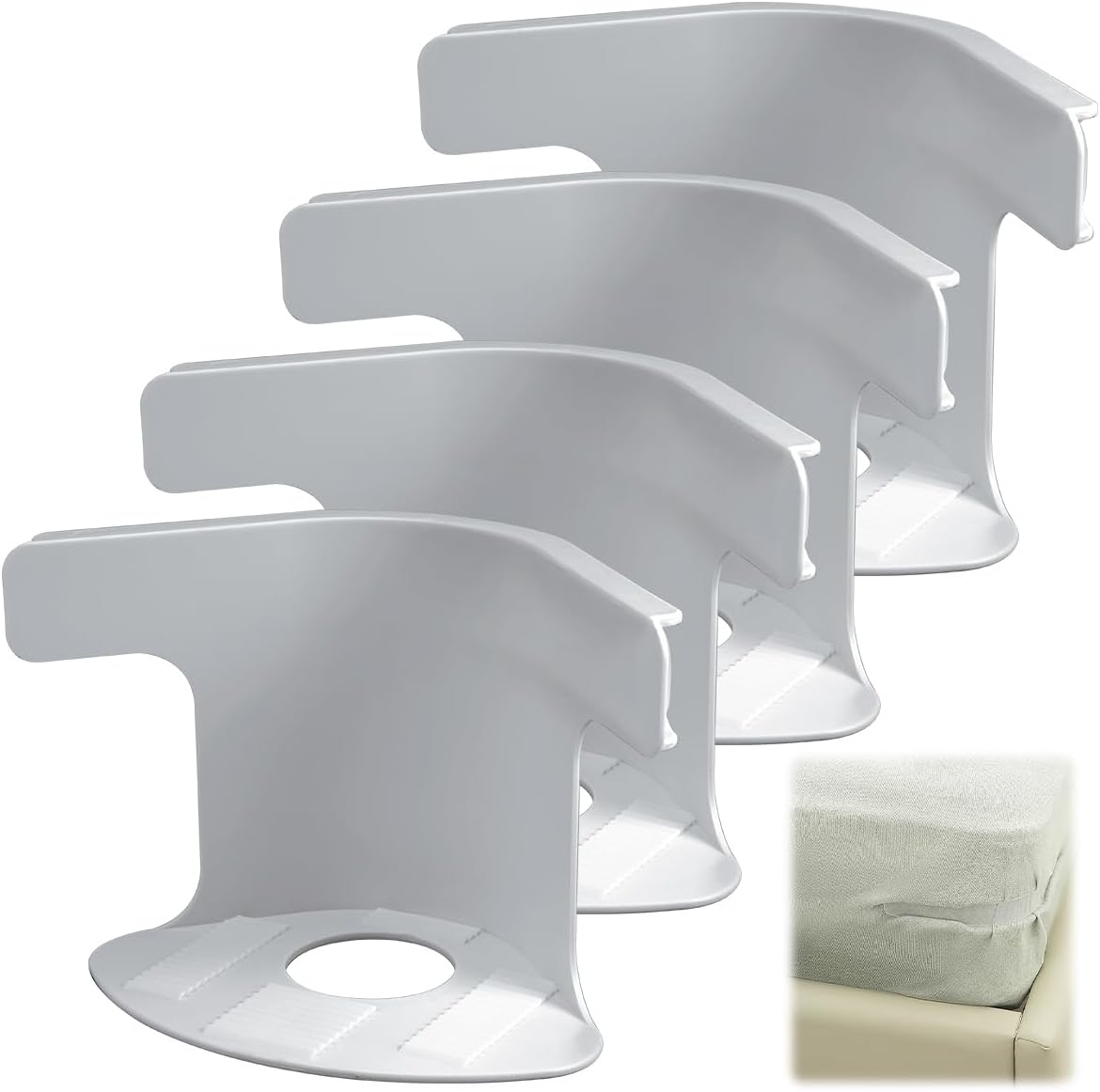 4 Piece Lock Bed Sheet Rack Set - Bed Sheet Rack Hold the sheets ...