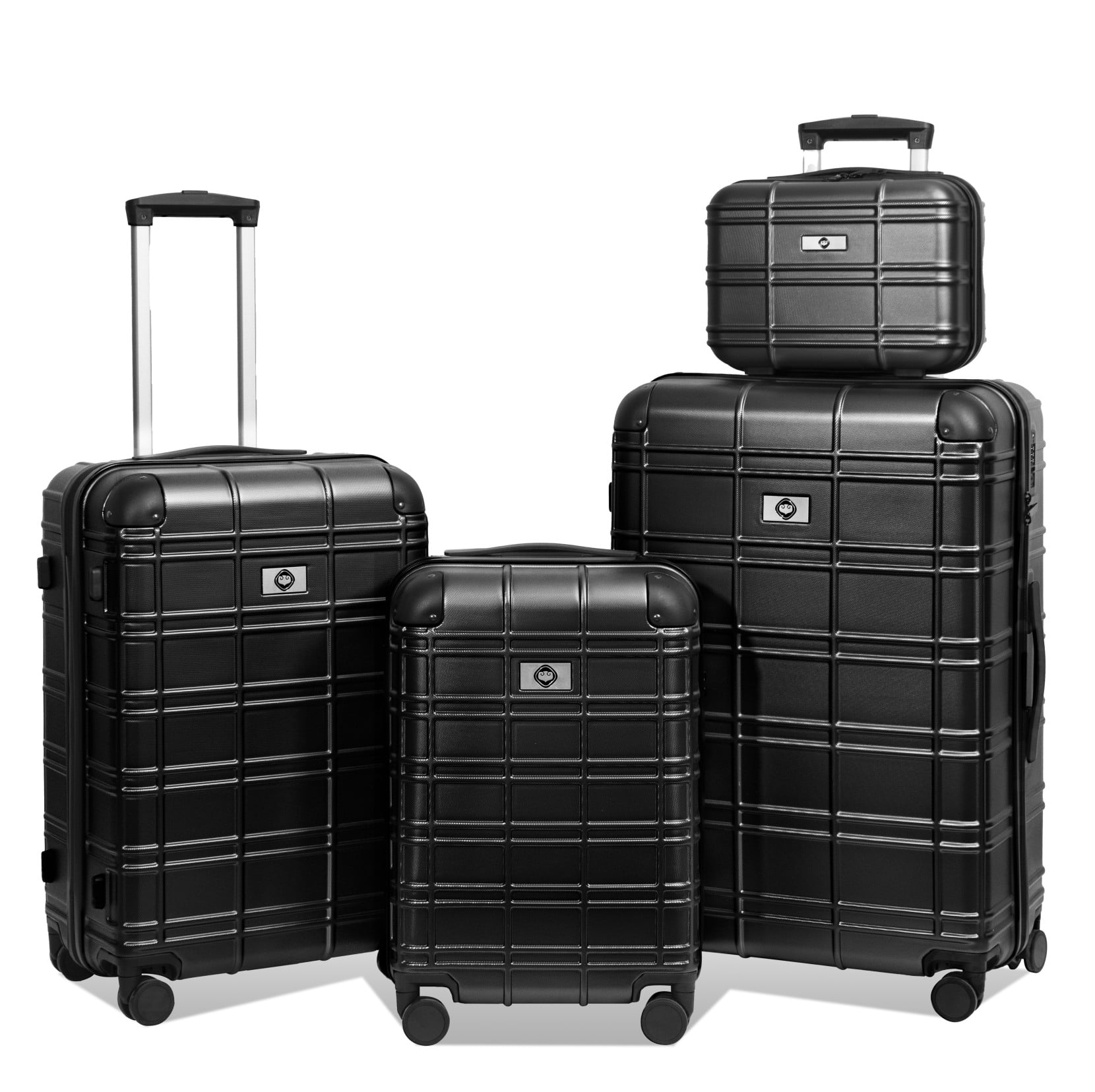 Piece Luggage Sets, Hard Shell Suitcase 12/20/24/28 Inches with