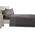 thumbnail image 1 of 4 Piece Luxurious Sheet Set ultra Soft 100% Egyptian Cotton, 800 Thread Count 12 Inch Deep Pocket - (Full - Size) Solid Dark Grey Colour, 1 of 4