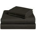 thumbnail image 1 of 4 Piece Luxury Bed Sheet Set - 600 Thread Count - 100% Egyptian Cotton - 12" Deep Pocket - Hotel Quality Bed Sheet Set - Full XL Size - Dark Gray Solid, 1 of 5