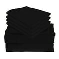 thumbnail image 1 of 4 Piece Luxury Rayon Made From Bamboo Sheets Set- Twin XL Black Sheets, Softer Than Cotton-Up To 16" Deep Pockets-Wrinkle Free-Extremely Soft Bamboo Derived Rayon Sheets- Twin XL, Black, 1 of 4