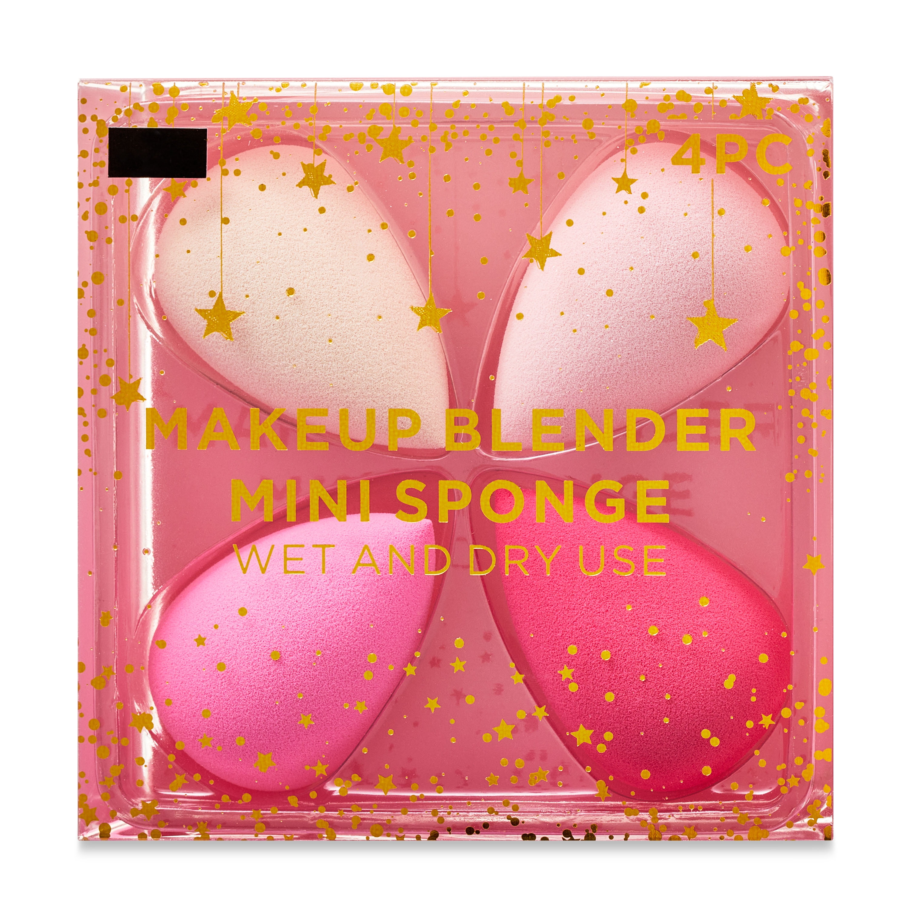4Piece Makeup Blender Mini Sponge Gift Set, Pink
