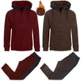 thumbnail image 1 of 4-Piece Men's Polar Fleece Hoodie & Jogger Set (Sizes, S - 4XL), 1 of 4