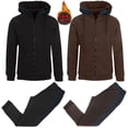 thumbnail image 1 of 4-Piece Men's Polar Fleece Hoodie & Jogger Set (Sizes, S - 4XL), 1 of 4