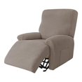 4 Piece Microfiber Stretch Recliner Slipcovers Recliner Cover with