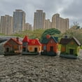 thumbnail image 1 of 4-Piece Mini Fairy Garden Cottage Set, Resin Miniature Landscape for Potted Plants & Home Decor, Indoor/Outdoor Decoration for Valentine's Day, Mother's Day Gifts, Dollhouse Accents, 1 of 11