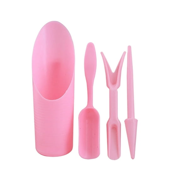 4-Piece Mini Garden Tool Set for Plants | Indoor Plant Transplanting Tools with Shovel & Aeration Tool | Cactus & Bonsai Care Kit for Students & Home Gardeners