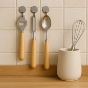 Krediz Natural Wooden Handle Kitchen Utensil Set, 4 Pcs
