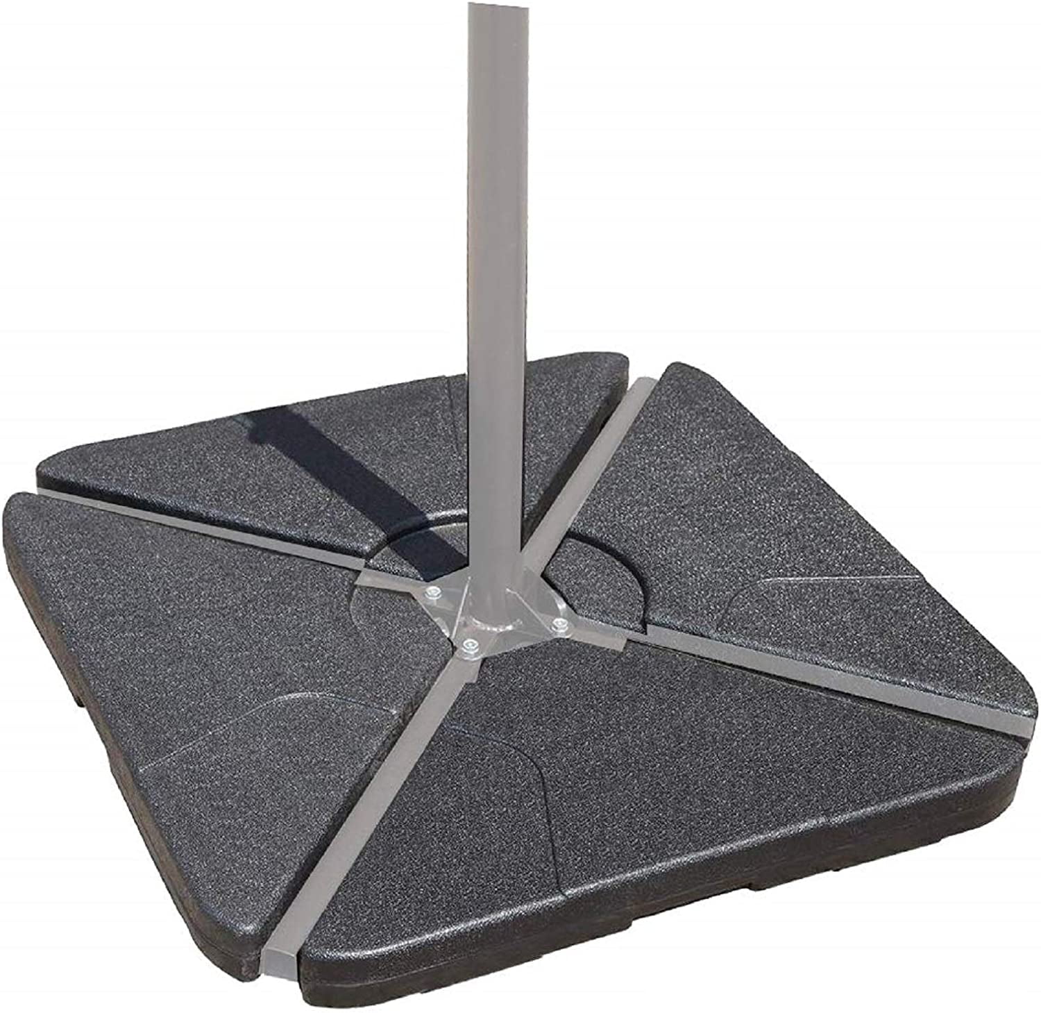 4Piece Offset Patio Umbrella Base, Sand Filled Cantilever Umbrella