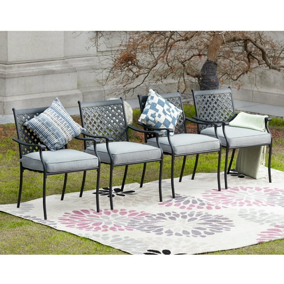 4-Piece Outdoor Dining Chair Set