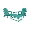 thumbnail image 1 of 4-Piece Outdoor Paio Adirondack Conversation Seating Set, Turquoise, 1 of 3