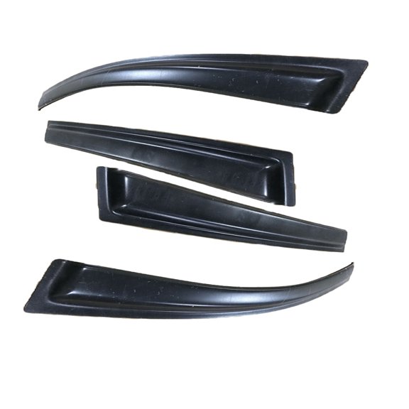 4-Piece Outside Mount Window , Smoke Tinted Acrylic Deflectors, No-Drill Adhesive Installation-4PCS Outside Mount Style Window Visor