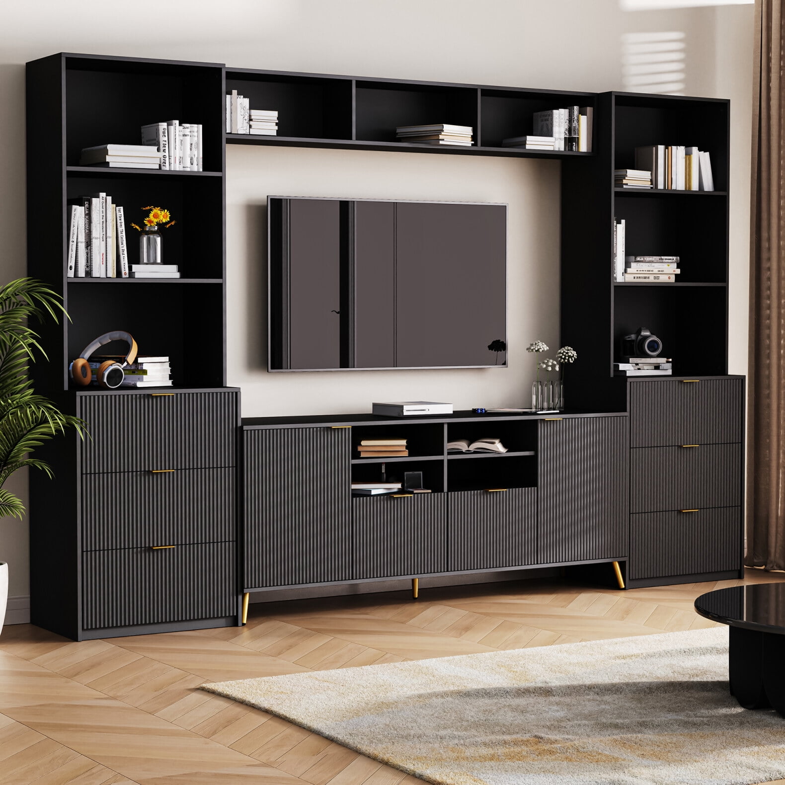 Large tv cabinet with storage discount
