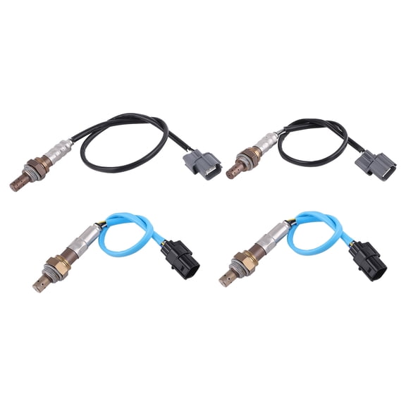 4-Piece Oxygen O2 Sensor Set for Honda Odyssey 3.5L V6 2007-2010, Upstream 234-5053 (5-Wire) and Downstream 234-4355, 234-4368 (4-Wire) Engine Exhaust System Components