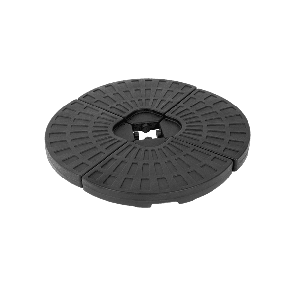 4 Piece Patio Umbrella Base,Heavy-Duty Sand Filled Patio Umbrella Base,Black