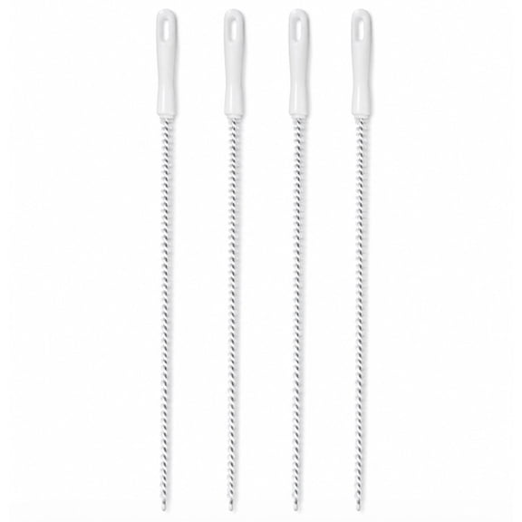 4 Piece Drain Cleaning Brush Set, Pipe Cleaning Tools for Kitchen and Bathroom Drains, TIKA
