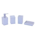 thumbnail image 1 of 4 Piece Plastic Bathroom Accessory Set, Includes Soap Dispenser Pump, Toothbrush Holder, Tumbler, Soap Dish Sanitary, Simple Home Gift for Ware Home Decor Bath, 1 of 7