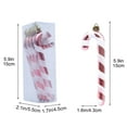 thumbnail image 1 of 4-Piece Plastic Candy Cane Christmas Tree Ornaments Set | Classic Red & White Walking Stick Decorations for Holiday Tree & Home, 1 of 5