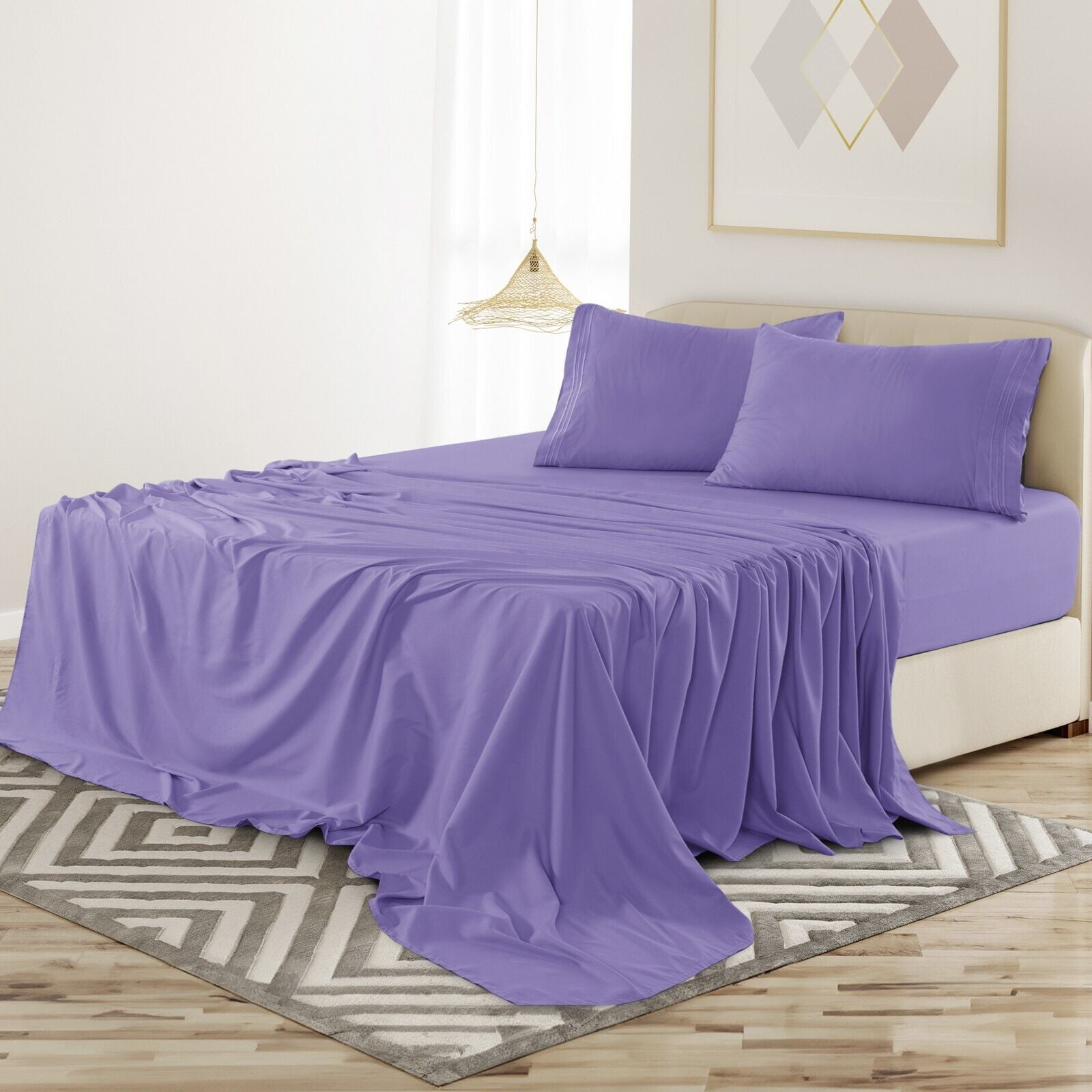 4 Piece Premium Bed Sheet Set Hotel Luxury Ultra Soft Deep Pocket