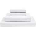 thumbnail image 1 of 4 Piece Premium Giza Cotton Sheet Set, Queen Size - 400 Thread Count 100% Egyptian Giza Cotton Sheets Fit Upto 18 Inches Deep Mattress - White Solid, 1 of 6