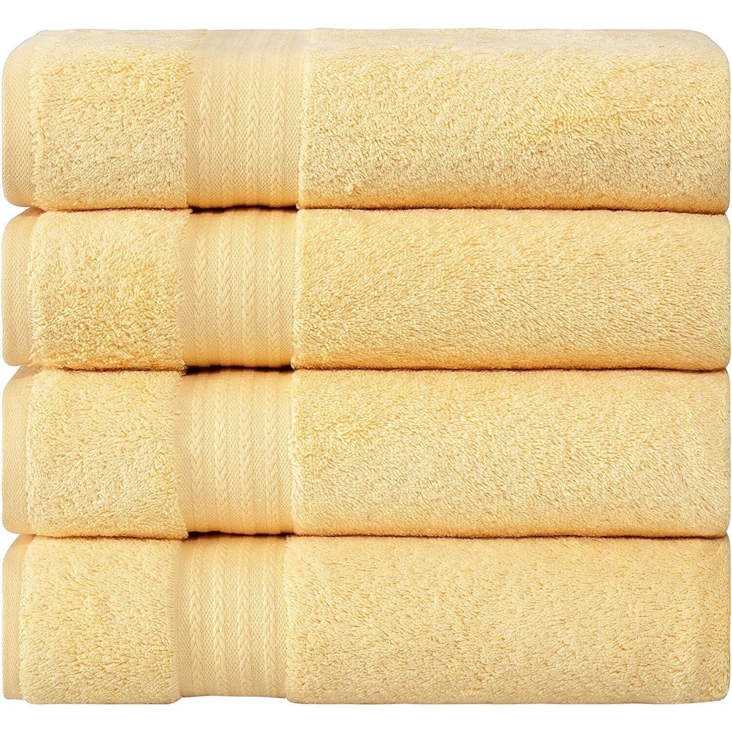4-Piece Premium Turkish Hand Towels 100% Cotton Towels for Bathroom ...