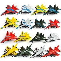 4 Piece Pull Back Military Aircraft Set Fighter Jets Helicopters Diecast Plane Models for 3-5 Years Aviation Play Action Toy Collection