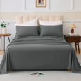 thumbnail image 1 of 4 Piece Queen Bed Set Cotton Blend Skin Friendly Breathable Bedding with Sheet Pillowcase, 1 of 5