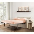thumbnail image 1 of 4-Piece Queen Sleeper Sofa Sheet Set, 100% Egyptian Cotton, 800 Thread Count, Fits 5" Deep Pull-Out Couch Mattress (60" x 74") - Peach Solid, 1 of 5
