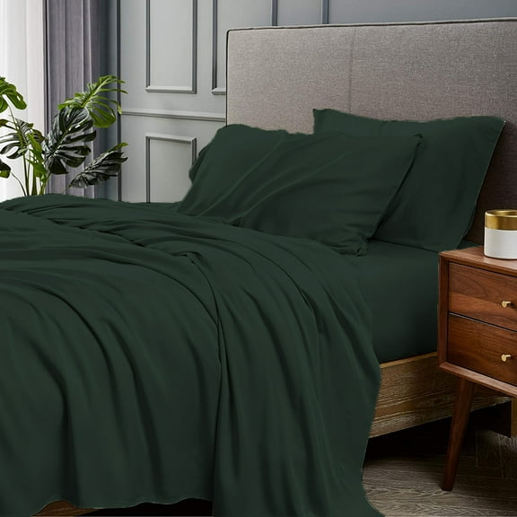 4-Piece Rayon from Bamboo Sheet Set Deep Pocket Soft & Comfortable