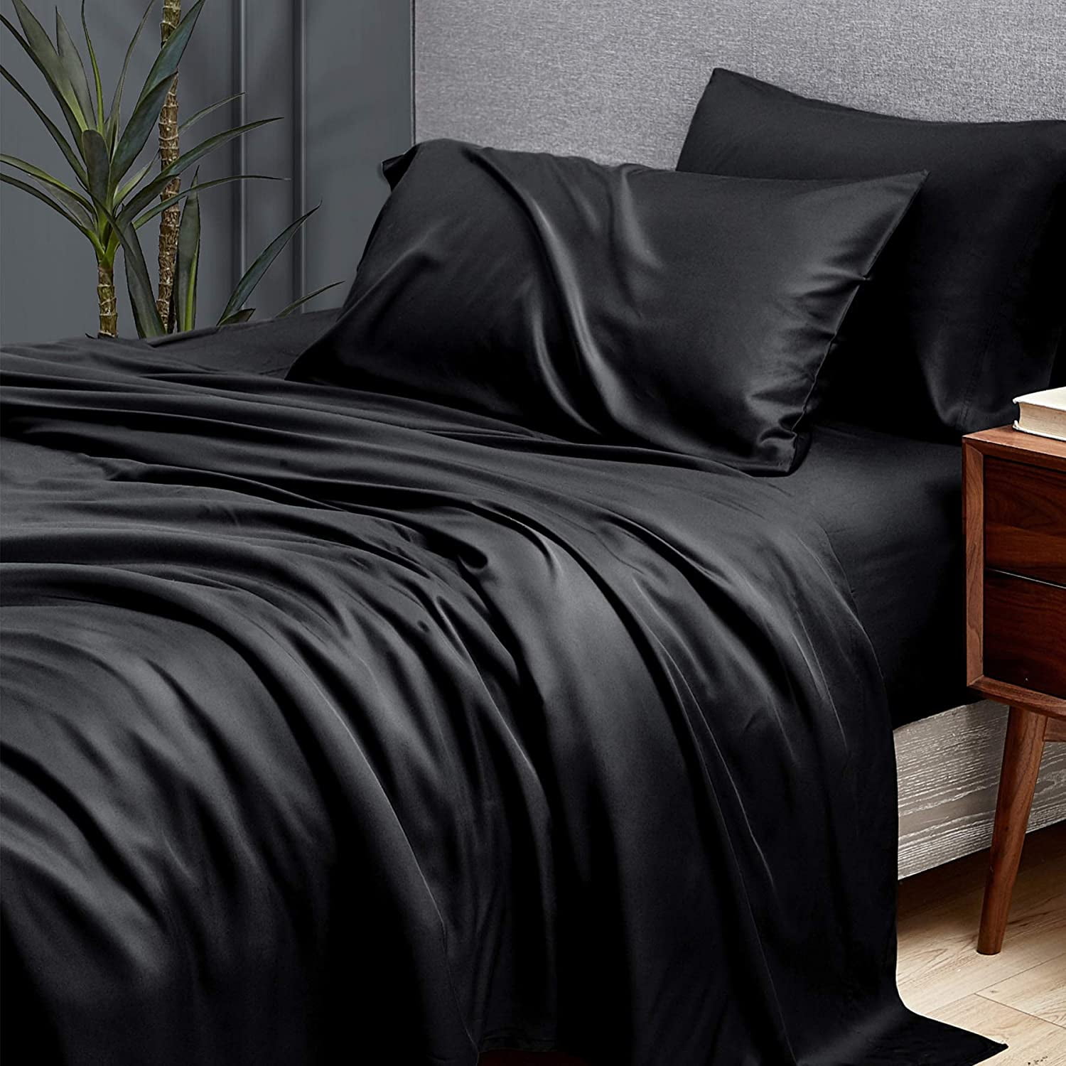 4-Piece Rayon from Bamboo Sheet Set Deep Pocket Soft & Comfortable