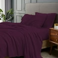thumbnail image 1 of 4-Piece Rayon from Bamboo Sheet Set Deep Pocket Soft & Comfortable, 1 of 4