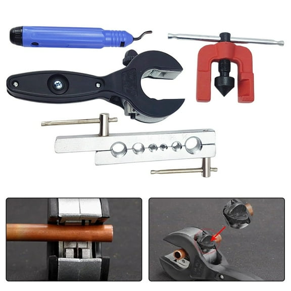 4-Piece Reamer & Cutter Set: Effortless Metal Pipe Expansion &Copper Pipe Cutter
