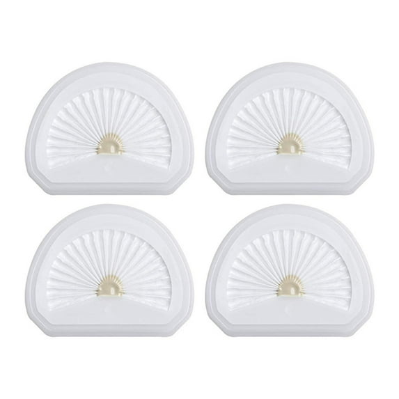 4-Piece Replacement Filter Set for Black & Decker VLPF10 Vacuums - Compatible with HLVA315J and HLVA320J00N575266 Models, Accessory - White