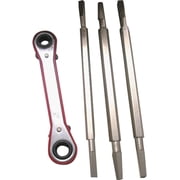 Larsen Ratchet Wrench 4-Piece Seat Wrenches Set - Multicolor - Pack Of 1   Heavy-Duty Construction, Professional Use