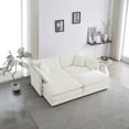 thumbnail image 1 of 4 - Piece Sectional with 2 Seater & Ottomans / Customizable Design for Personalized Spaces, 1 of 4