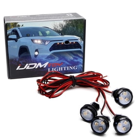 4-Piece Set Amber LED Grille Lighting Kit For 2019-up Toyota RAV4 Basic Grill Trim