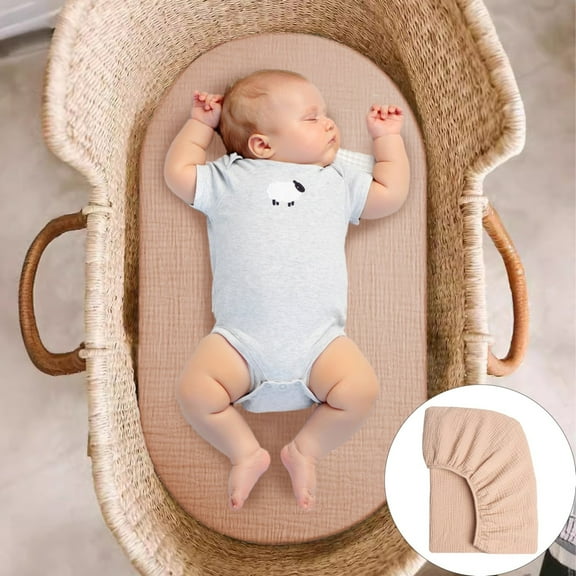 4-Piece Set Cotton, Four-Piece Set 1X Baby Sheets (Multi-color-A)