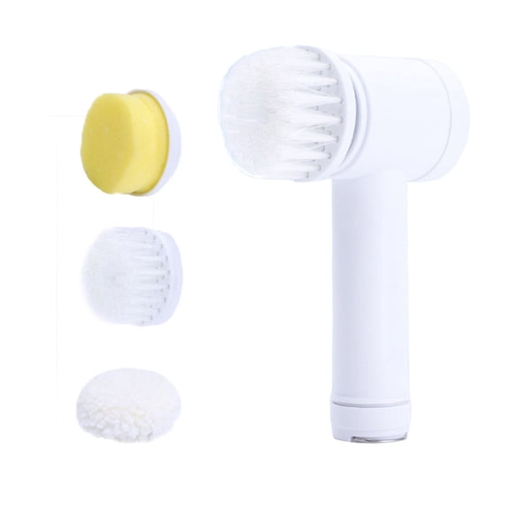 4 Piece Set Electric Cleaning Brush Waterproof Portable Replacement Kit