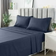 thumbnail image 1 of 4 Piece Set Luxury Bed Sheets Breathable & Cooling Sheets Deep Pocket Bed Sheets Set, 1 of 6