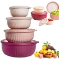 thumbnail image 1 of 4 Piece Set，Prep Bowls with Lids, Mixing Bowls With Lids，Mixing Bowl Set, Nesting Kitchen Bowls for Food Prep, Baking, Storage and Entertaining, 1 of 6