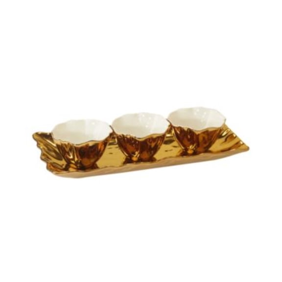 4 Piece Set Tray and Condiment Bowls