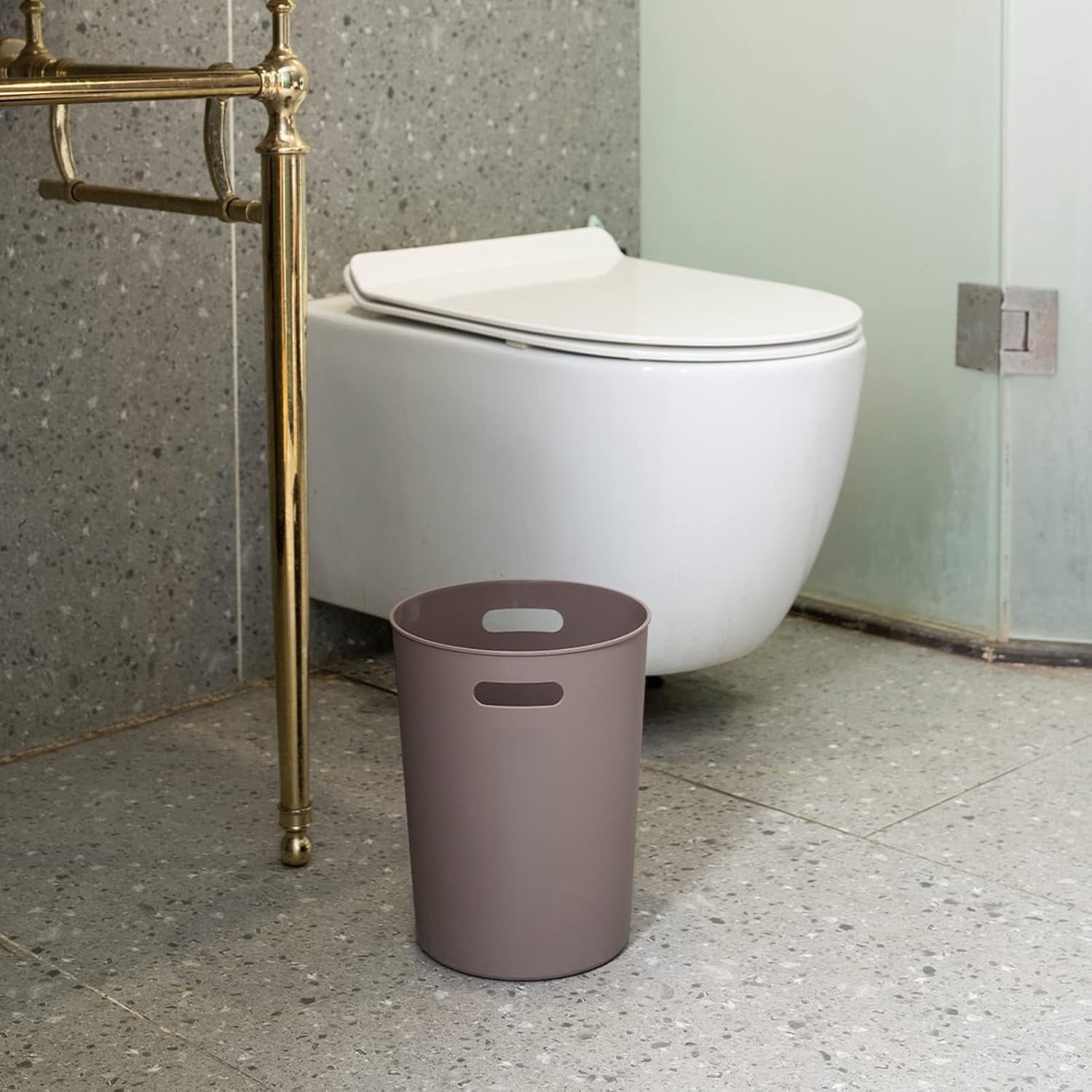 4Piece Set of 3Gallon Small Trash Bins Round Plastic Wastebaskets — free download