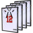 thumbnail image 1 of 4-Piece Set ofJersey Display Frames, Dimensions: 23.3x31.2x1.5 inches, Secure Locking Jersey Shadow Boxes with PC Glass Offering 98% UV Protection, Includes Hangers, 1 of 6