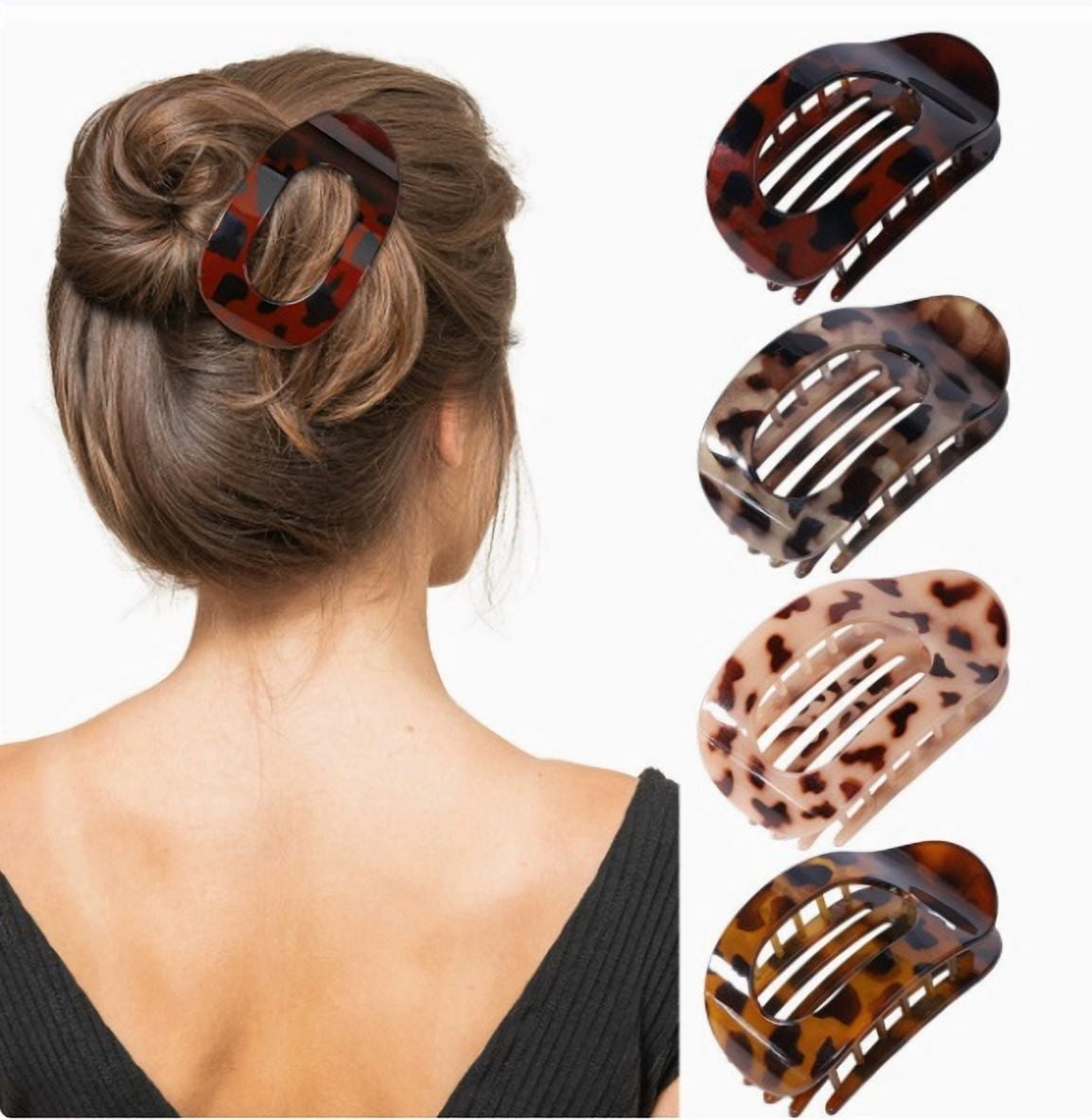 4-Piece Shark Clip Set - Essential Hair Accessories for Everyday Styling