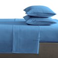 thumbnail image 1 of 4 Piece Sheet Set 100% Egyptian Cotton Bed Sheets 1000 Thread Count Luxury Hotel Quality Sheet Set Italian Finish Premium Sheets Long Staple Fits Up to 18 Inch Deep Pocket (King, Medium Blue), 1 of 8