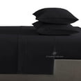 thumbnail image 1 of 4 Piece Sheet Set 100% Egyptian Cotton Bed Sheets 1000 Thread Count Luxury Hotel Quality Sheet Set Italian Finish Premium Sheets Long Staple Fits Up to 18 Inch Deep Pocket ( Black,King ), 1 of 7