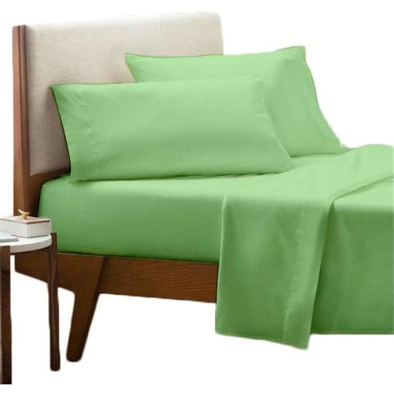 4 Piece Sheet Set - Deep Pocket of 12" Inch - Luxury 600 Thread Count Collection Cal King Size Bed Sheets - Extra Long Staple 100% Egyptian Cotton Bedding Set - Sage Solid.