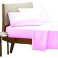 thumbnail image 1 of 4 Piece Sheet Set - Deep Pocket of 15" Inch - Luxury 600 Thread Count Collection Queen Size Bed Sheets - Extra Long Staple 100% Egyptian Cotton Bedding Set - Pink Solid., 1 of 5