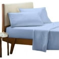 thumbnail image 1 of 4 Piece Sheet Set - Deep Pocket of 30" Inch - Luxury 600 Thread Count Collection Olympic Queen Size Bed Sheets - Extra Long Staple 100% Egyptian Cotton Bedding Set - Light Blue Solid., 1 of 5